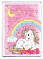 Unicorn Pembe Düşler Ahşap Puzzle 54 Parça (LIV-47)