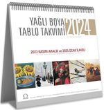 Yağlı Boya Tablo Takvimi 2024 Masa Takvimi
