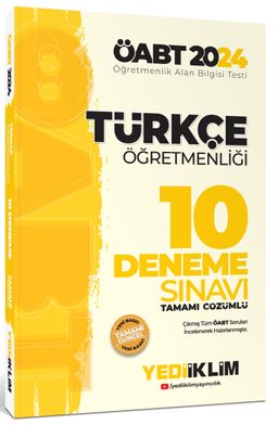 2024 ÖABT Türkçe Öğretmenliği Tamamı Çözümlü 10 Deneme Sınavı