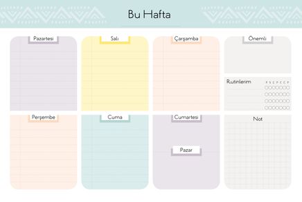 Haftalık Planlayıcı 6