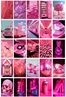 Neon Pembe Temalı 99 Adet Duvar Poster - Kolaj Seti Oda Dekoru (Paspartulu)</span>