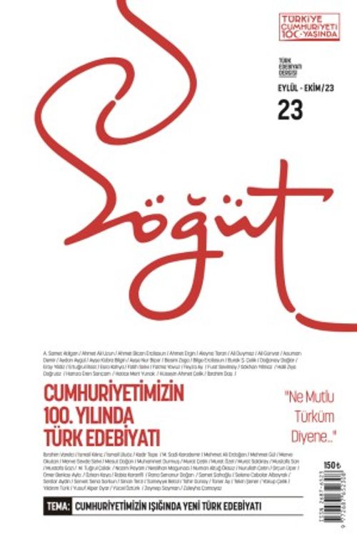 Söğüt - Türk Edebiyatı Dergisi Sayı 23 Eylül - Ekim 2023
