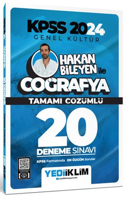 2024 KPSS Genel Kültür Hakan Bileyen ile Coğrafya Tamamı Çözümlü 20 Deneme 