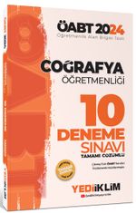 2024 ÖABT Coğrafya Öğretmenliği Tamamı Çözümlü 10 Deneme 