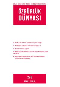 Özgürlük Dünyası / Aylık Sosyalist Teori ve Politika Dergisi / Mayıs 2016 Sayı:276