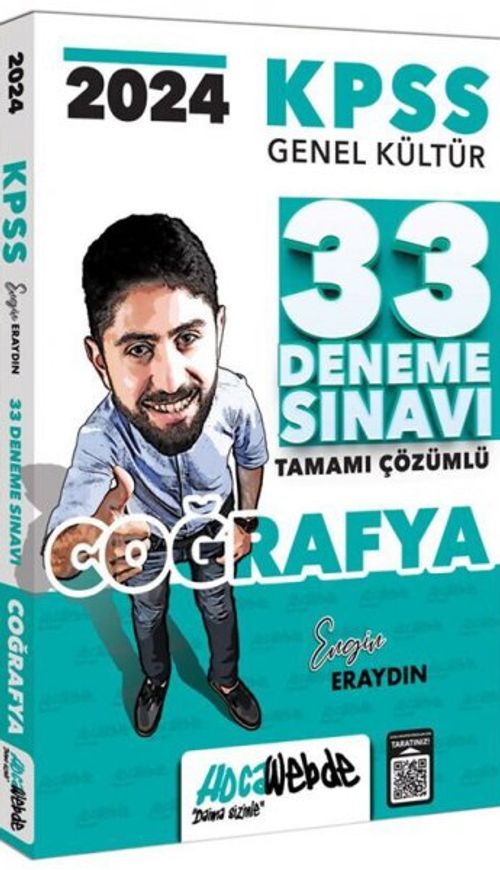 2024  KPSS Coğrafya Tamamı Çözümlü 33 Deneme Sınavı