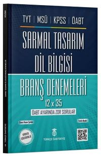 KPSS ÖABT TYT MSÜ Dil Bilgisi Sarmal Tasarım 12x35 Deneme
