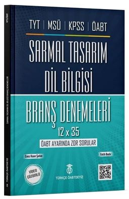 KPSS ÖABT TYT MSÜ Dil Bilgisi Sarmal Tasarım 12x35 Deneme