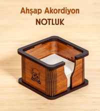 Ahşap Akordiyon Notluk