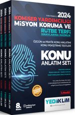 2024 Komiser Yardımcılığı Misyon Koruma ve Rütbe Terfi Sınavlarına Hazırlık Anayasa Hukuku - İnsan Hakları - İdare Hukuku - İdari Yargılama Usulü Hukuku Konu Anlatım Seti  (3 Kitap)