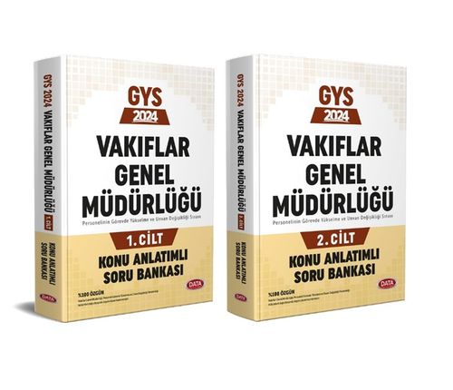 Vakıflar Genel Müdürlüğü GYS Konu Anlatımlı Soru Bankası 1-2 Cilt