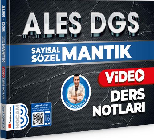 2024 ALES DGS Sayısal Sözel Mantık Video Ders Notları