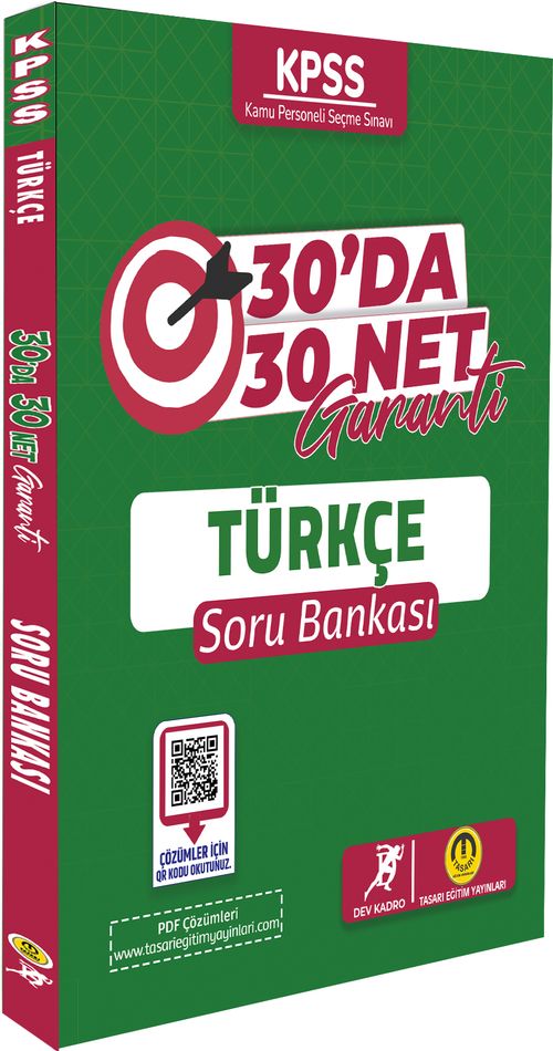 2024 KPSS Türkçe 30'da 30 Net  Soru Bankası