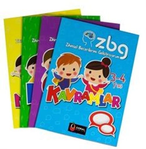 Limon Kıds ZBG / Zihinsel Becerilerimi Geliştiriyorum Seti 3-4 Yaş (4 Kitap)