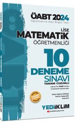 2024 ÖABT Lise Matematik Öğretmenliği Tamamı Çözümlü 10 Deneme Sınavı