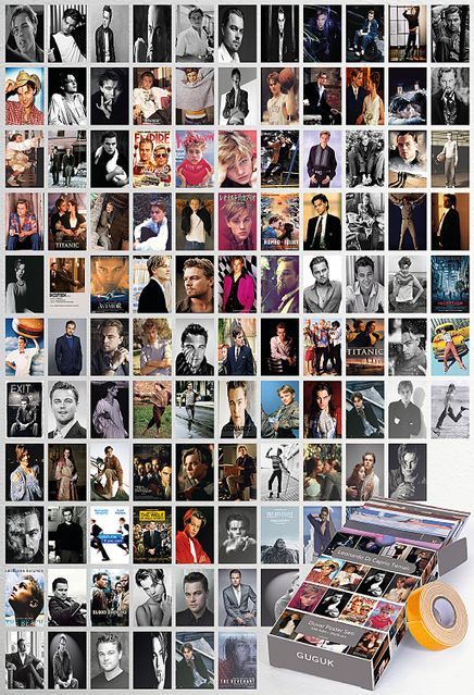 Leonardo Di Caprio Temalı 108 Adet Duvar Poster - Kolaj Seti Oda Dekoru