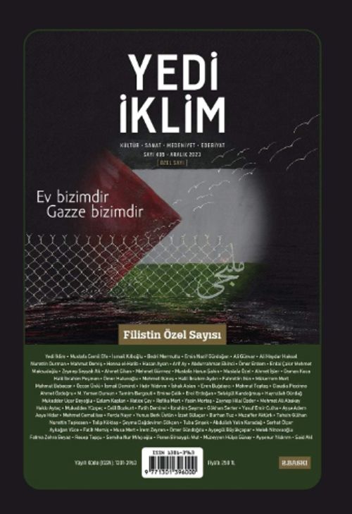 7edi İklim Sayı:405 Aralık 2023 Kültür Sanat Medeniyet Edebiyat Dergisi