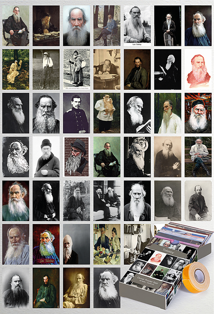 Tolstoy Temalı 45 Adet Duvar Poster Seti Oda Dekoru