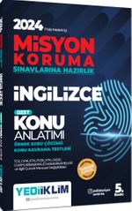 2024 Polis Meslek İçi Misyon Koruma Sınavlarına Hazırlık İngilizce Konu Anlatımlı Soru Bankası