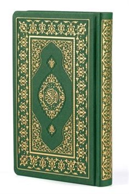 Kur'an-ı Kerim Mühürlü, Küçük Boy Yaldızlı Termo Cilt (Yeşil Renk-1453)