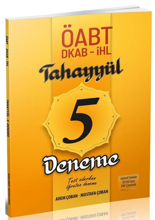ÖABT Din Kültürü ve Ahlak Bilgisi 5 Deneme Çözümlü