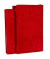 Kur’an-ı Kerim Hamid Aytaç Hatlı Çanta Boy Fermuarlı Flok Kılıflı (Kırmızı R.1533)