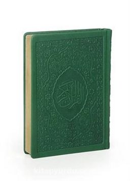 Kur'an-ı Kerim Hamid Aytaç Hattı Çanta Boy, Termo Deri Cilt (Yeşil R.1553)