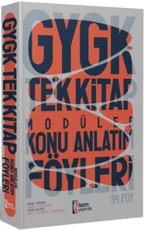 2024 KPSS Genel Yetenek Genel Kültür Tek Kitap Modüler Konu Anlatım Föyleri