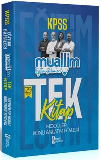 2024 KPSS Muallim Eğitim Bilimleri Tek Kitap Modüler Konu Anlatım Föyleri