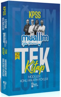 2024 KPSS Muallim Eğitim Bilimleri Tek Kitap Modüler Konu Anlatım Föyleri