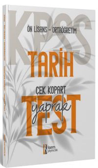 2024 KPSS Ortaöğretim Önlisans Tarih Çek-Kopart Yaprak Test