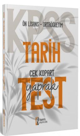 2024 KPSS Ortaöğretim Önlisans Tarih Çek-Kopart Yaprak Test