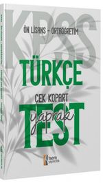 2024  KPSS Ortaöğretim Önlisans Türkçe Çek-Kopart Yaprak Test