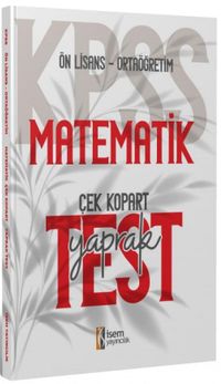 2024 KPSS Ortaöğretim Önlisans Matematik Çek Kopart Yaprak Test