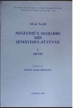 Ali Şir Nevai / Nesayimü'l-Mahabbe min Şemayimi'l-Fütüvve Kod: 12-E-21
