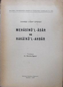 Mehasinü'l-Âsar ve Hakaikü'l-Ahbar-1197-1201 (1783-1787) / 13-B-1
