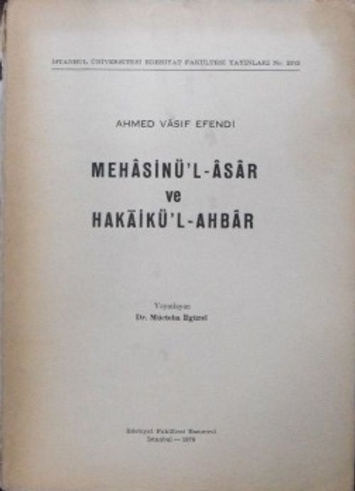 Mehasinü'l-Âsar ve Hakaikü'l-Ahbar-1197-1201 (1783-1787) / 13-B-1
