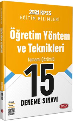 2024 KPSS Eğitim Bilimleri Öğretim Yöntem ve Teknikleri Tamamı Çözümlü 15 Deneme Sınavı