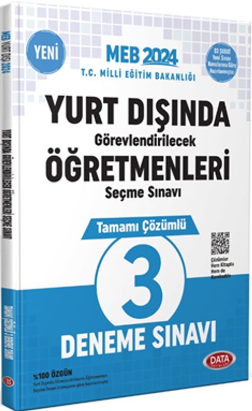 2024 Yurt Dışında Görevlendirilecek Öğretmenleri Seçme Sınavı Tamamı Çözümlü 3 Deneme Sınavı