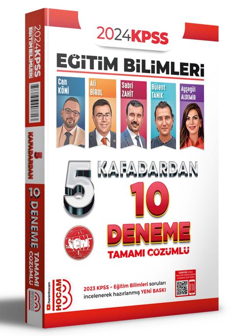 2024 KPSS Eğitim Bilimleri 5 Kafadardan Tamamı   Çözümlü 10 Deneme 