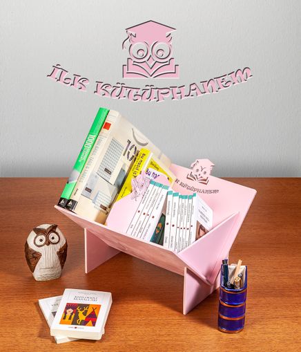 Masaüstü İlk Kütüphanem - Pembe (BK-KT007)