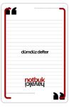 D&uuml;md&uuml;z Defter Ajanda - Notbuk & Hayalci Notbuk