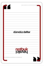 Dümdüz Defter Ajanda - Notbuk & Hayalci Notbuk