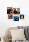 Full Frame Duvar Sanatları - Edvard Munch Mini Kanvas Set 5'li (FF-DS311)