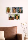 Full Frame Duvar Sanatları - Frida Kahlo- Mini Kanvas Set 5li - (FF-DS312)