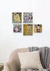 Full Frame Duvar Sanatları - Gustav Klimt - Mini Kanvas Set 5'li (FF-DS313)
