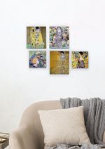 Full Frame Duvar Sanatları - Gustav Klimt - Mini Kanvas Set 5'li (FF-DS313)