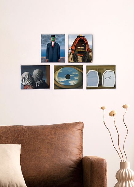 Full Frame Duvar Sanatları - Rene Magritte - Mini Kanvas Set 5'li (FF-DS320)