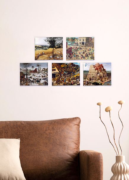 Full Frame Duvar Sanatları - Pieter Brueghel - Mini Kanvas Set 5'li (FF-DS321) 