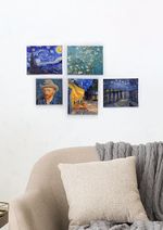 Full Frame Duvar Sanatları - Vincent van Gogh - Mini Kanvas Set 5'li (FF-DS323)